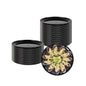 Maxi Serve Round Black Plastic Elegant Plate - 9" x 9" x 1/2" - 100 count box
