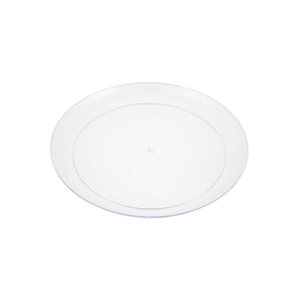 Maxi Serve Round Clear Plastic Elegant Plate - 9" x 9" x 1/2" - 100 count box