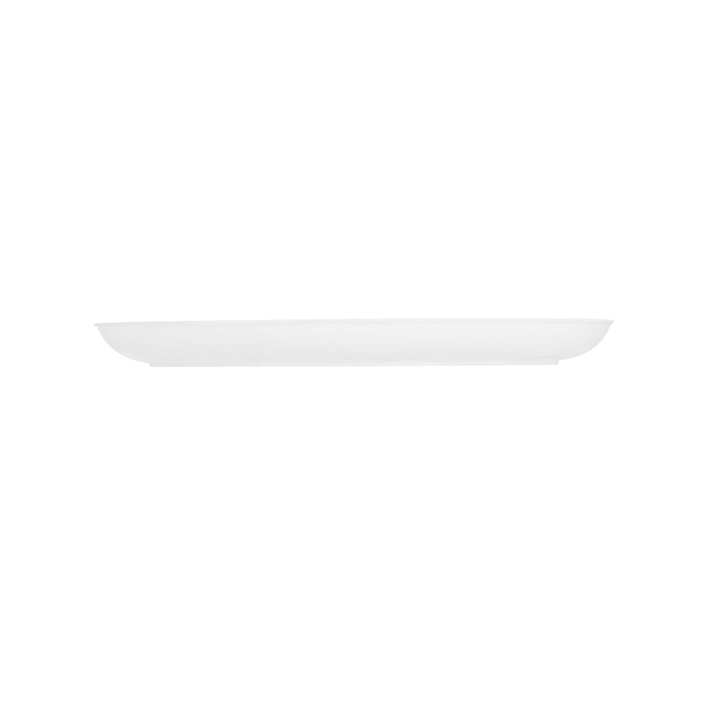 Maxi Serve Round White Plastic Elegant Plate - 9" x 9" x 1/2" - 100 count box
