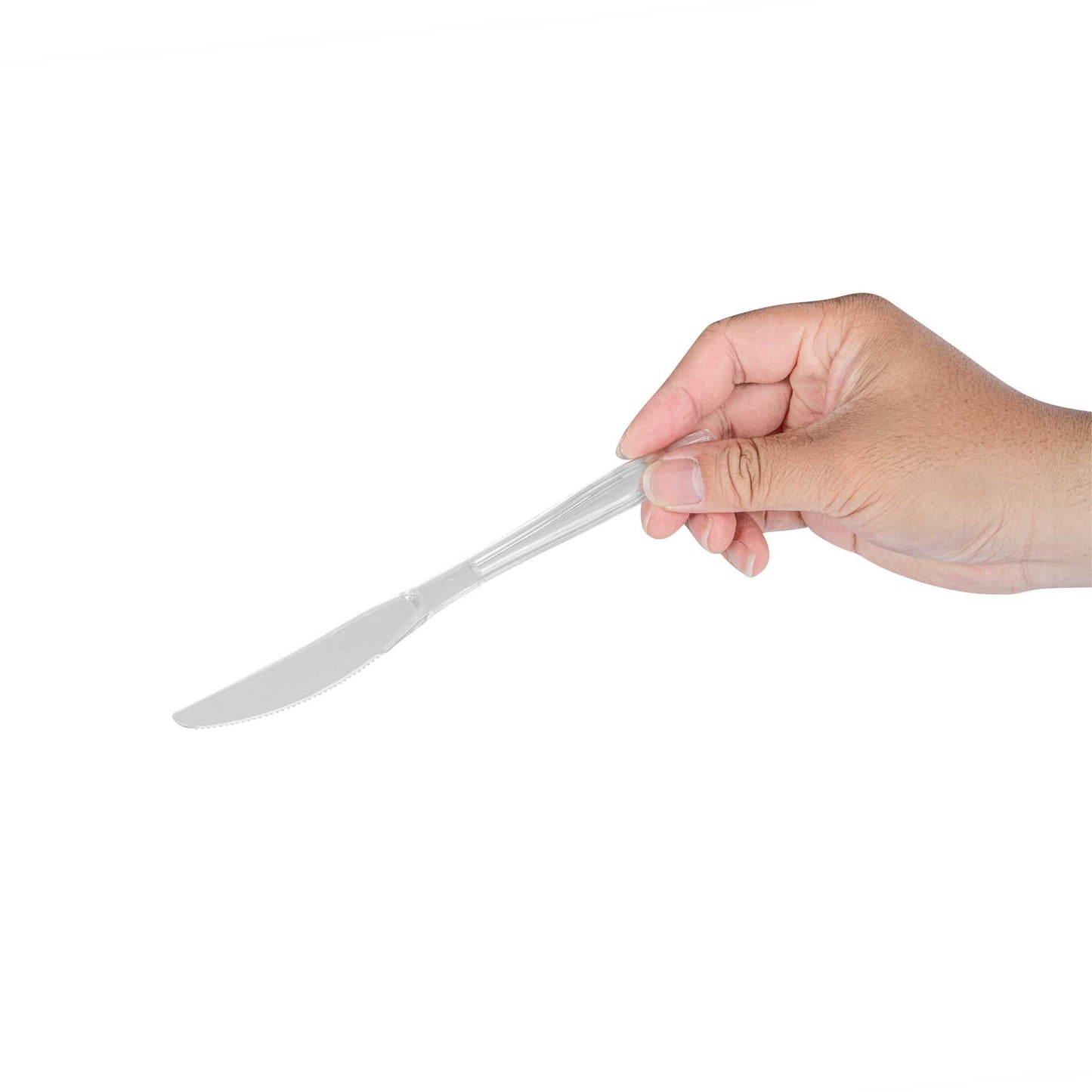 Chef 101 Clear Plastic Knife - 7 1/4" x 3/4" - 250 count box