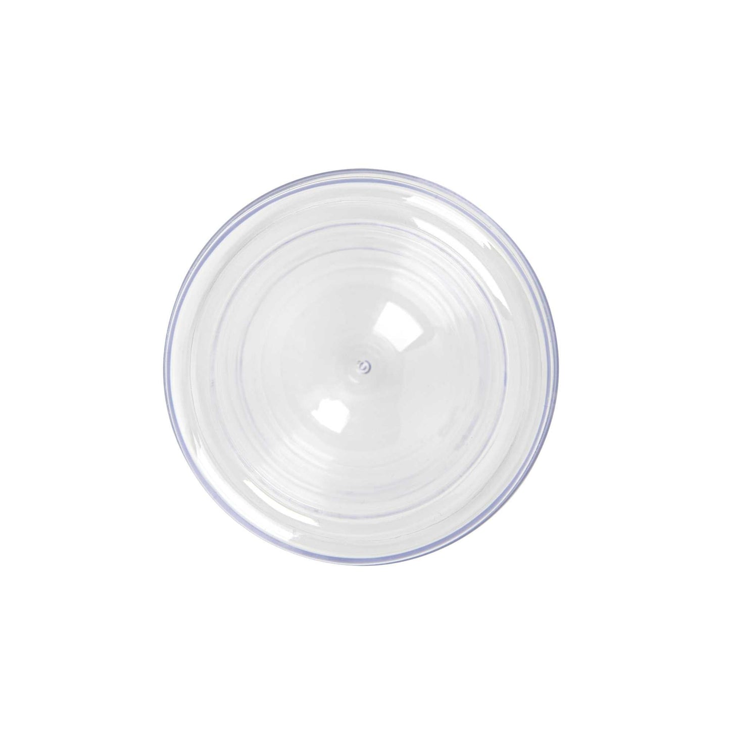 Mini Serve 2 oz Round Clear Plastic Double Walled Cup - 2" x 2" x 2 1/2" - 100 count box