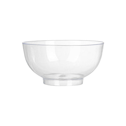 Mini Serve 2 oz Round Clear Plastic Coppa Bowl - 2 1/2" x 2 1/2" x 1" - 100 count box