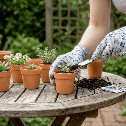 Mini Serve 4 oz Round Terracotta Plastic Mini Flower Pot - 2 1/2" x 2 1/2" x 2 1/2" - 100 count box