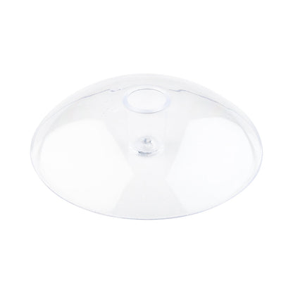 Bev Tek Round Clear Plastic Individual Champagne Flute Base - 2 1/2" x 1/4" - 100 count box