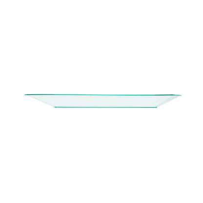 Square Seagreen Plastic Large Aqua Plate - 9" x 9" x 1/2" - 100 count box