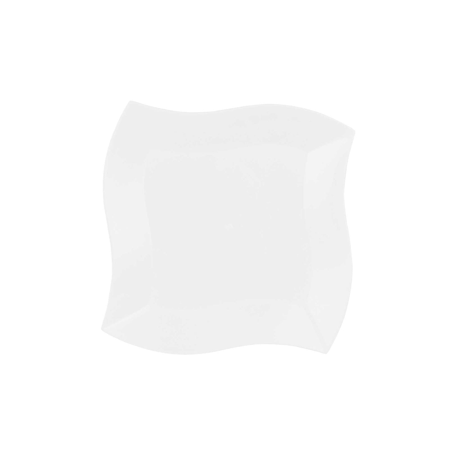 Maxi Serve Square White Plastic Large Aqua Plate - 9" x 9" x 1/2" - 100 count box