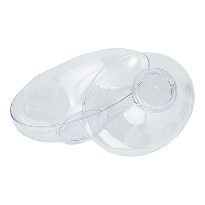 Mini Serve 6 oz Oval Clear Plastic Deli Cup - Stackable, with Lid - 5 1/2" x 3 1/4" x 2 1/2" - 100 count box