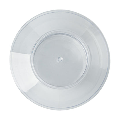 Mini Serve 4 oz Round Clear Plastic Medium Deli Cup - with Lid - 3 1/4" x 3 1/4" x 2" - 100 count box