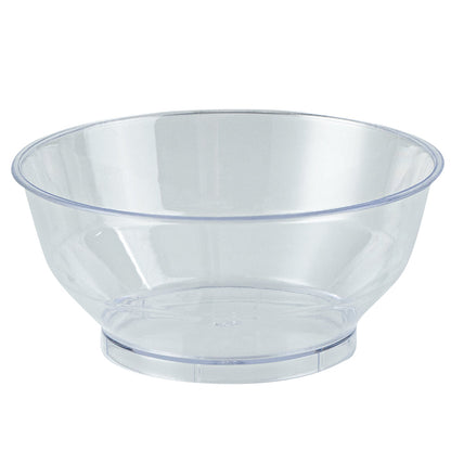 Mini Serve 4 oz Round Clear Plastic Medium Deli Cup - with Lid - 3 1/4" x 3 1/4" x 2" - 100 count box