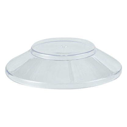 Mini Serve 4 oz Round Clear Plastic Medium Deli Cup - with Lid - 3 1/4" x 3 1/4" x 2" - 100 count box