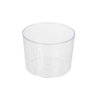 Mini Serve 6 oz Round Clear Plastic Cylindro Cup - 2 1/4" x 2 1/4" x 3" - 20 count box