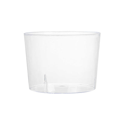Mini Serve 6 oz Round Clear Plastic Cylindro Cup - 2 1/4" x 2 1/4" x 3" - 20 count box
