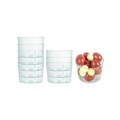 Mini Serve 6 oz Round Seagreen Plastic Cylindro Cup - 2 1/4" x 2 1/4" x 3" - 100 count box