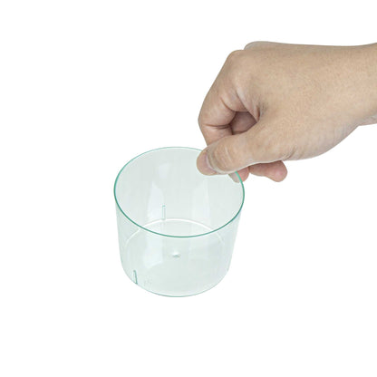 Mini Serve 6 oz Round Seagreen Plastic Cylindro Cup - 2 1/4" x 2 1/4" x 3" - 100 count box