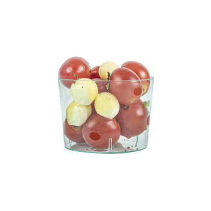 Mini Serve 6 oz Round Seagreen Plastic Cylindro Cup - 2 1/4" x 2 1/4" x 3" - 100 count box