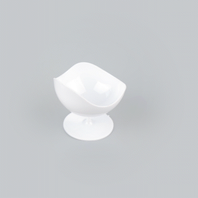 Mini Serve 2 oz Round White Plastic Ball Chair - 2 3/4" x 2 3/4" x 2 3/4" - 100 count box