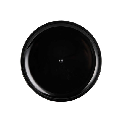 Maxi Serve Round Black Plastic Medium Elegant Plate - 7" x 7" - 100 count box