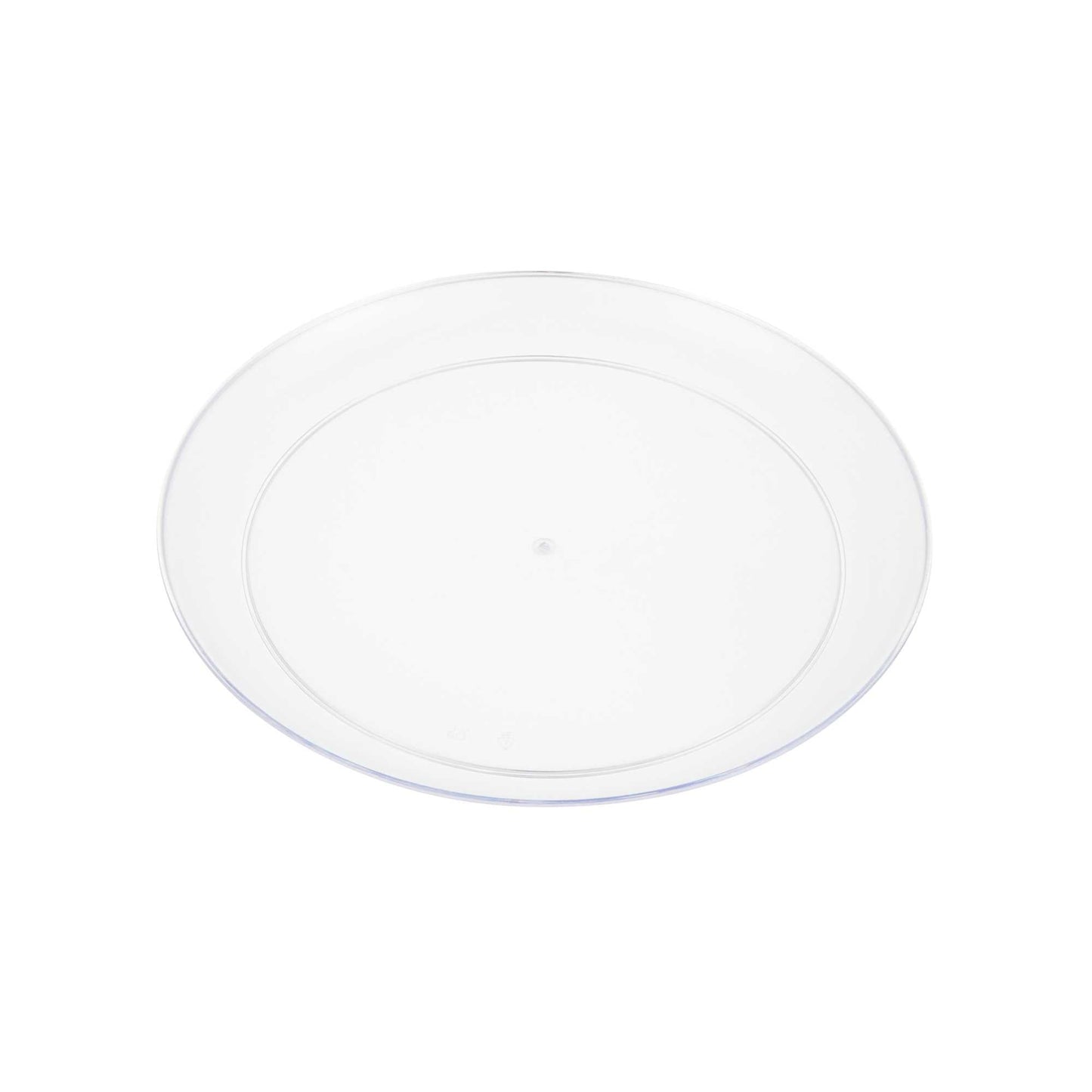 Maxi Serve Round Clear Plastic Medium Elegant Plate - 7" x 7" - 100 count box