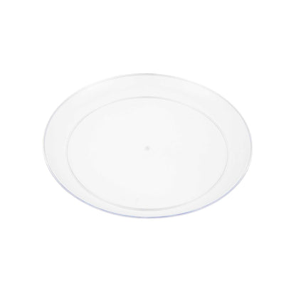 Maxi Serve Round Clear Plastic Medium Elegant Plate - 7" x 7" - 100 count box