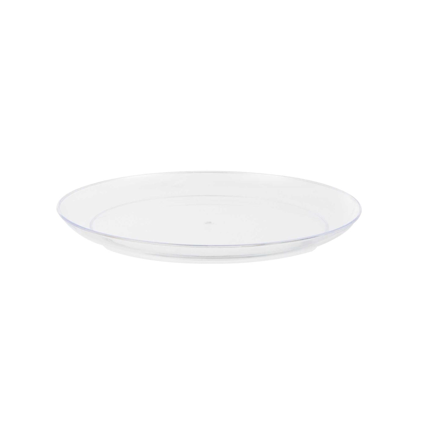 Maxi Serve Round Clear Plastic Medium Elegant Plate - 7" x 7" - 100 count box