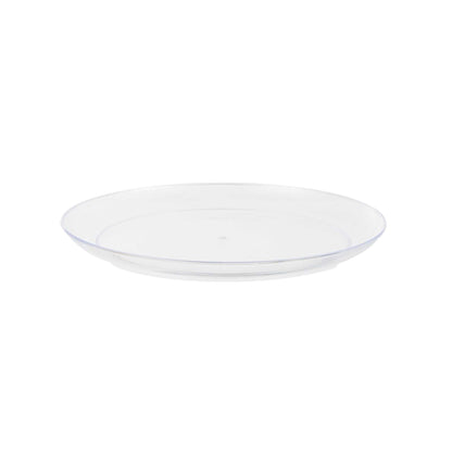 Maxi Serve Round Clear Plastic Medium Elegant Plate - 7" x 7" - 100 count box