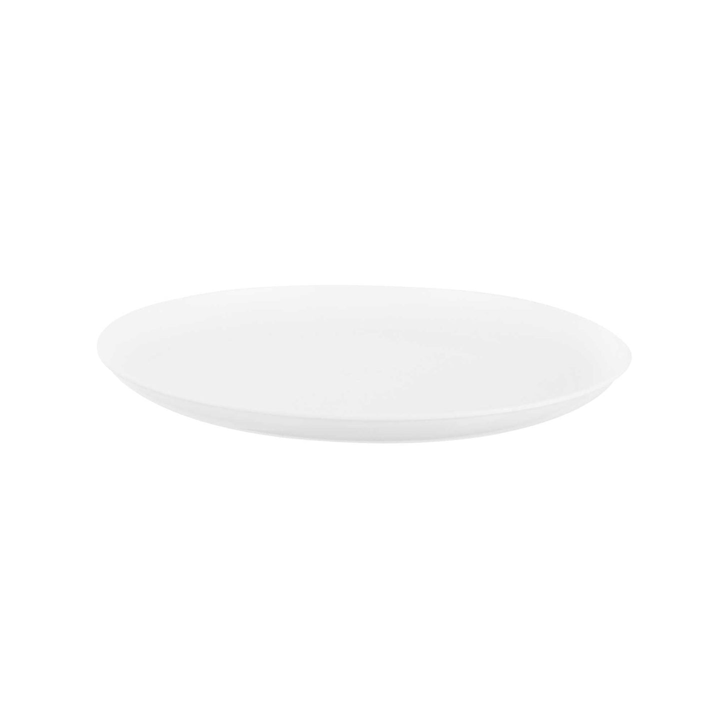 Maxi Serve Round White Plastic Medium Elegant Plate - 7" x 7" - 100 count box