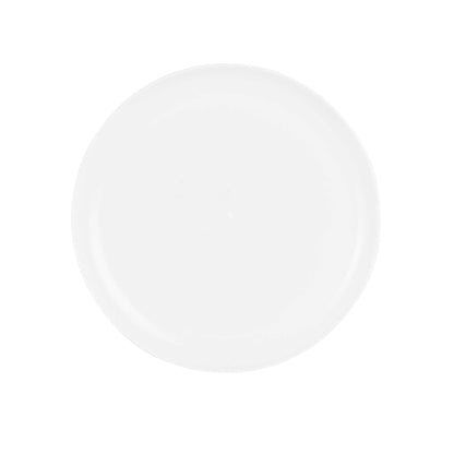 Maxi Serve Round White Plastic Medium Elegant Plate - 7" x 7" - 100 count box