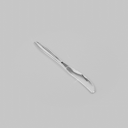 Argento Silver Plastic Knife - 7 3/4" - 250 count box