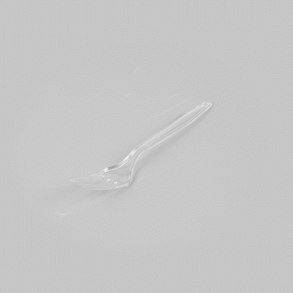 Moderna Clear Plastic Fork - 7 1/4" - 250 count box