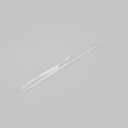 Moderna Clear Plastic Knife - 7 1/4" - 250 count box