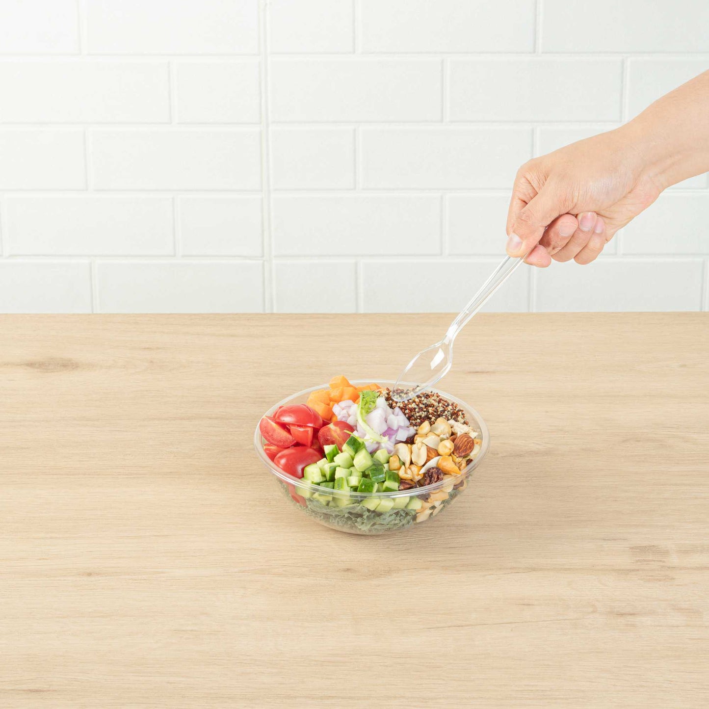 Moderna Clear Plastic Spoon - 7 1/4" - 250 count box