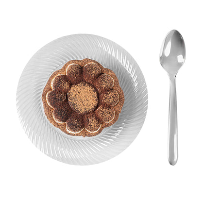 Moderna Silver Plastic Spoon - 7 1/4" - 250 count box