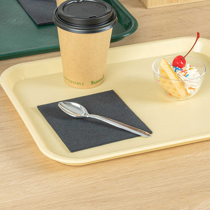 Moderna Silver Plastic Dessert Spoon - 5 1/2" - 250 count box