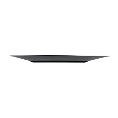 Maxi Serve Square Black Plastic Dinner Plate - 10 3/4" x 10 3/4" x 1/2" - 100 count box