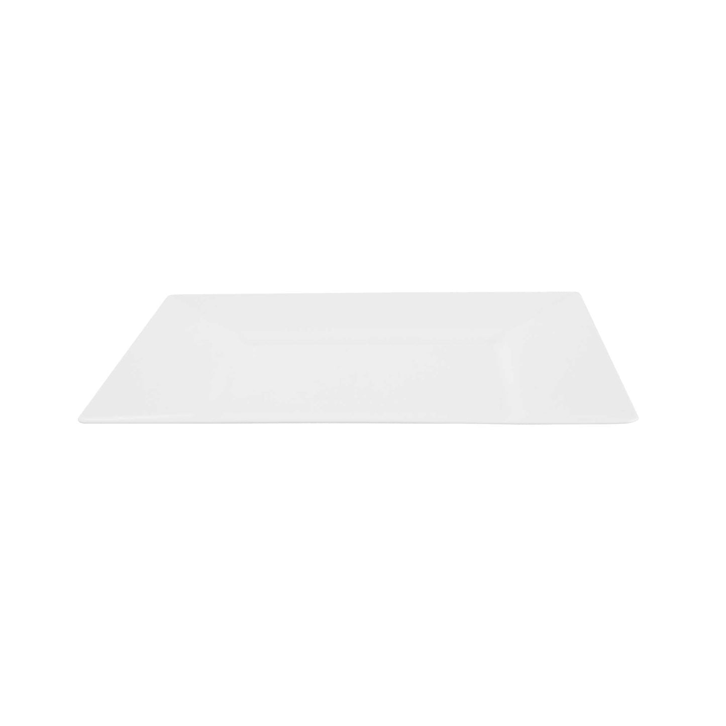 Maxi Serve Square White Plastic Dinner Plate - 10 3/4" x 10 3/4" x 1/2" - 100 count box