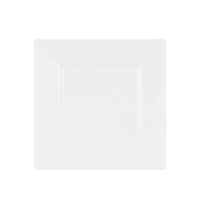 Maxi Serve Square White Plastic Dinner Plate - 10 3/4" x 10 3/4" x 1/2" - 100 count box