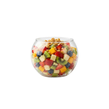 Mini Serve 2 oz Sphere Clear Plastic Cup - 2 1/4" x 2 1/4" x 3 1/4" - 100 count box