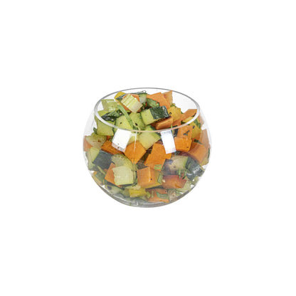 Mini Serve 4 oz Sphere Clear Plastic Cup - 2 3/4" x 2 3/4" x 2 1/4" - 100 count box