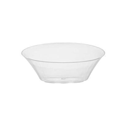 Mini Serve Oval Clear Plastic Ellipse Dish - 4" x 3" x 1 1/4" - 50 count box