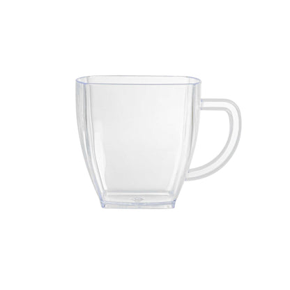 Restpresso 2 oz Square Clear Plastic Mini Cafe Cup - 2" x 2" x 2" - 100 count box