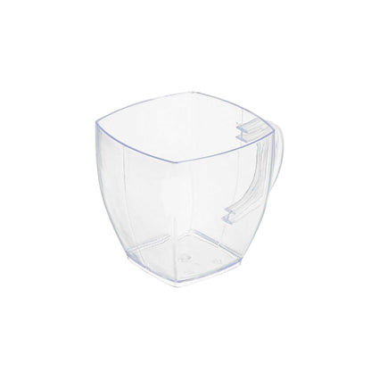 Restpresso 2 oz Square Clear Plastic Mini Cafe Cup - 2" x 2" x 2" - 100 count box