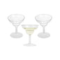 Bev Tek 2 oz Round Clear Plastic Mini Margarita Glass - 2 3/4" x 2 3/4" x 3 1/4" - 100 count box