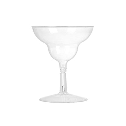 Bev Tek 2 oz Round Clear Plastic Mini Margarita Glass - 2 3/4" x 2 3/4" x 3 1/4" - 100 count box