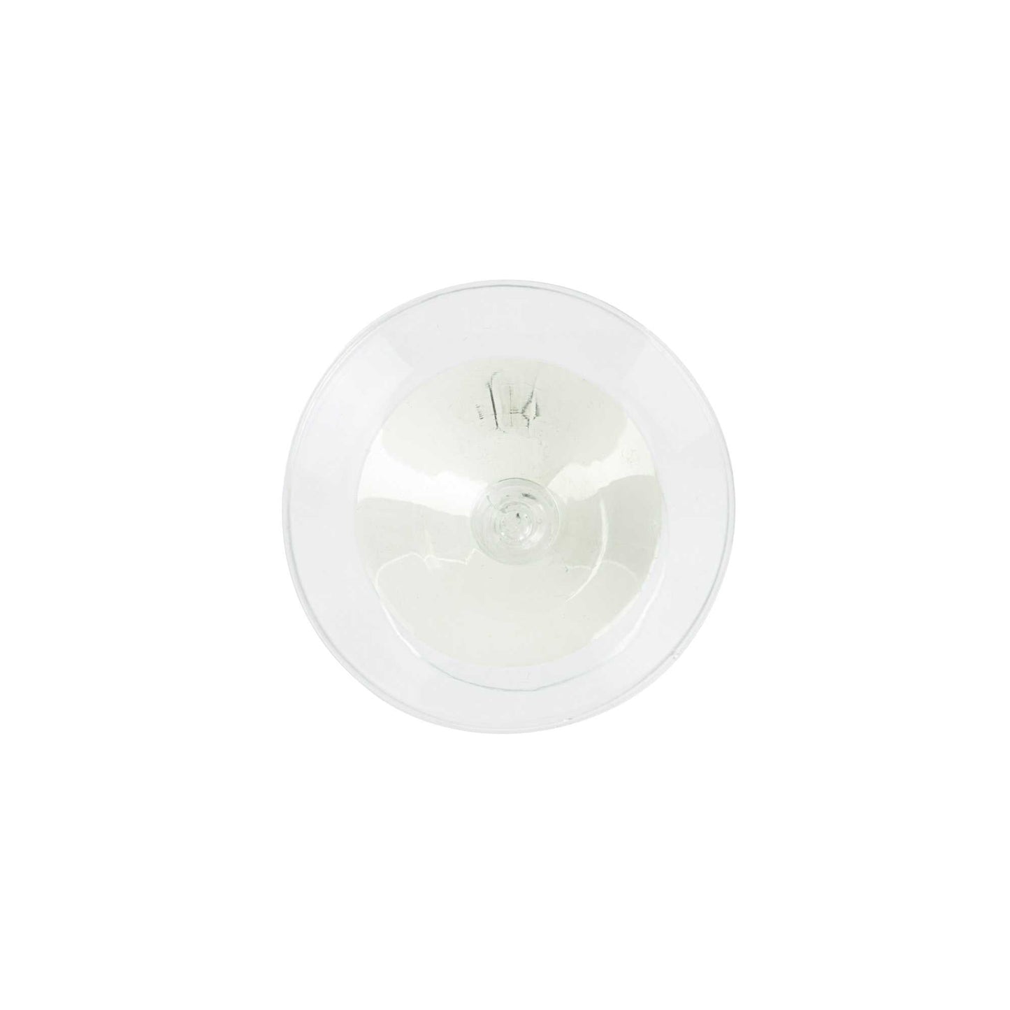 Bev Tek 2 oz Round Clear Plastic Mini Martini Glass - 2 1/2" x 2 1/2" x 3 3/4" - 100 count box