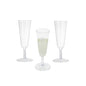 Bev Tek 2 oz Round Clear Plastic Mini Champagne Glass - 2" x 2" x 5" - 100 count box