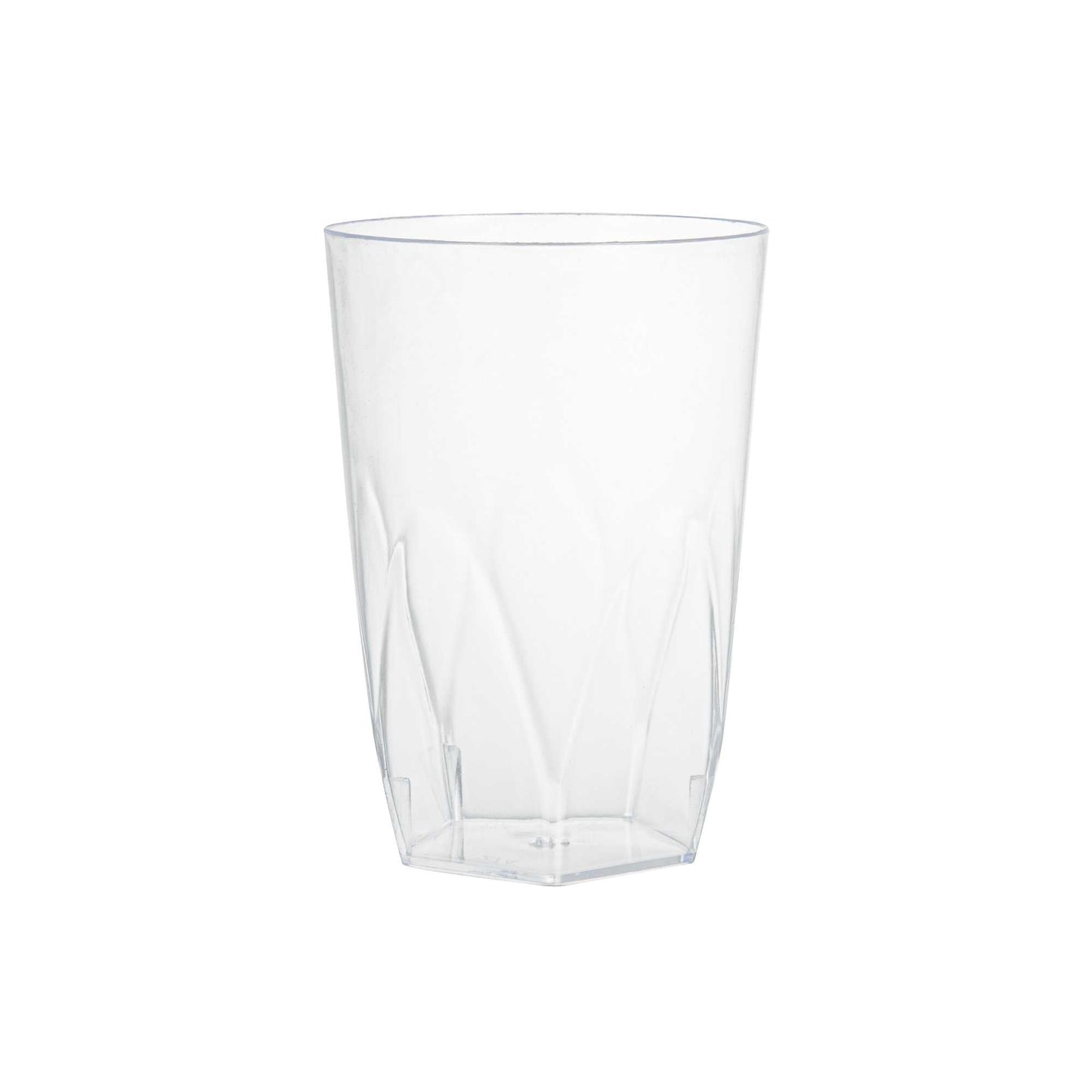 Bev Tek 5 oz Round Clear Plastic Edge Glass - 2 1/4" x 2 1/4" x 3 1/4" - 100 count box