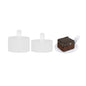 Pastry Tek Round White Plastic Pastry Pallet - 3" x 3" x 1" - 100 count box