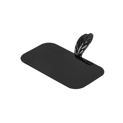 Pastry Tek Rectangle Black Plastic Pastry Pallet - 4" x 2 1/4" x 1" - 25 count box