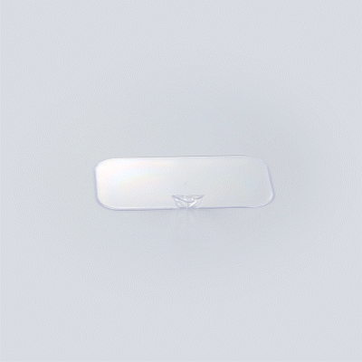 Pastry Tek Rectangle Clear Plastic Pastry Pallet - 4" x 2 1/4" x 1" - 100 count box