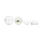 Mini Serve 3 oz Round Clear Plastic Balloon Bowl - 2 1/2" x 2 1/2" x 2 1/2" - 10 count box